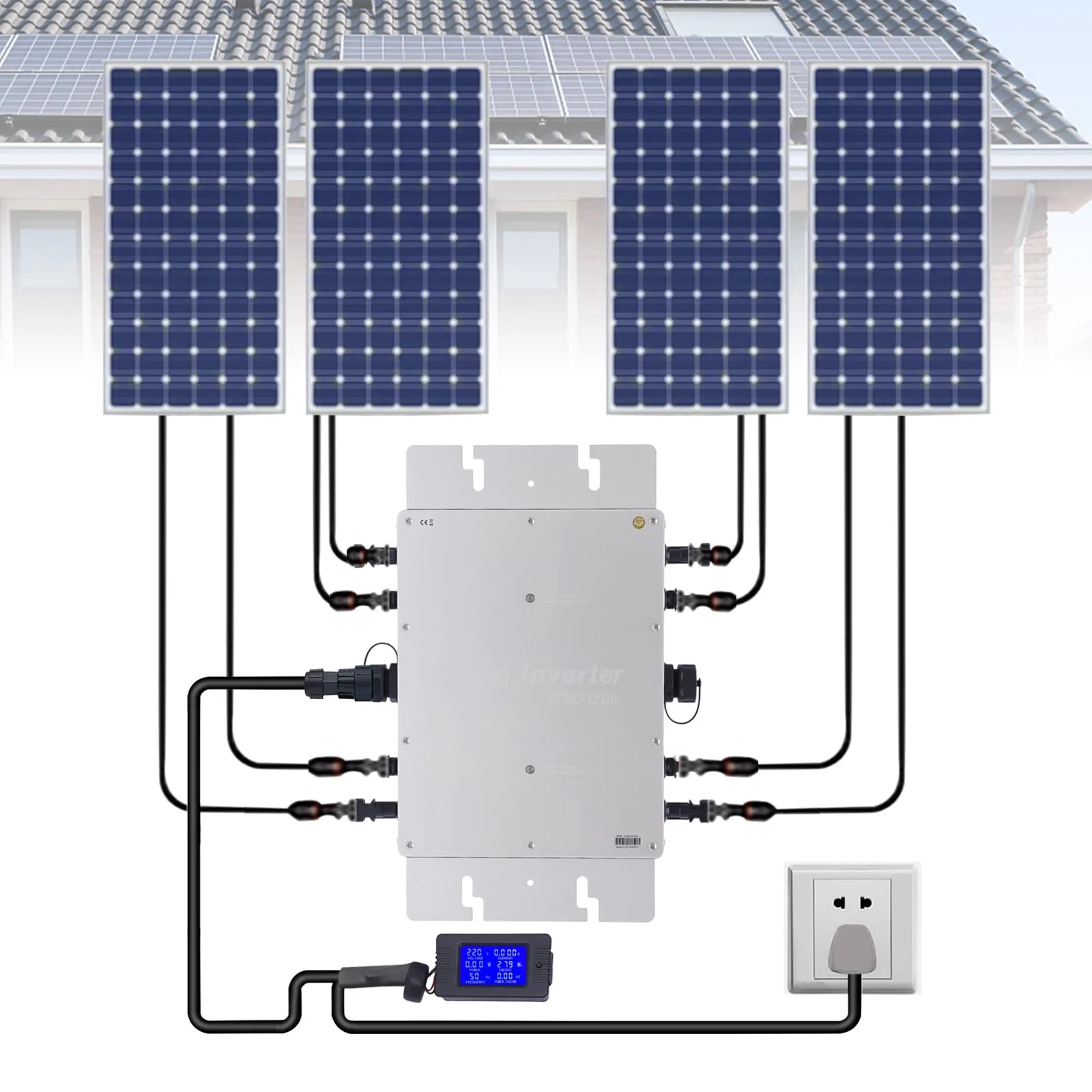 Microinversor WVC 1400W 230V 10 anos de garantia