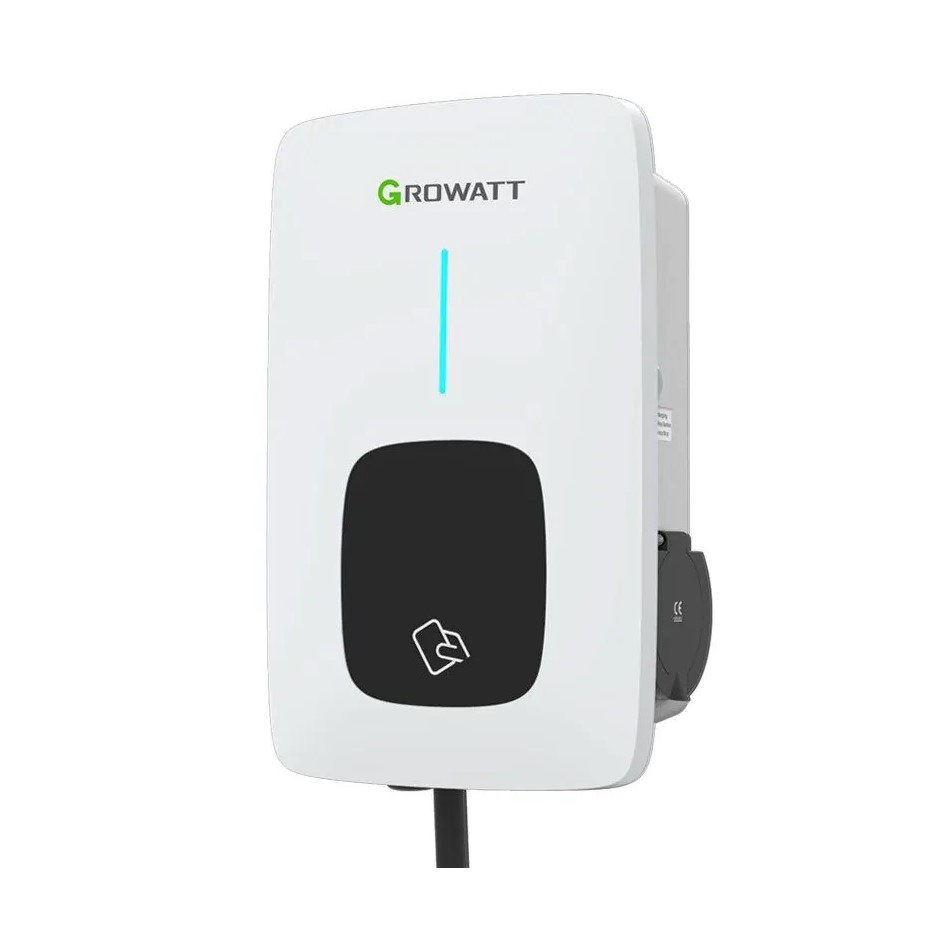 Carregador de Carro Elétrico 7kW Growatt THOR 07AS-S IP65 + App WIFI/4G/Ethernet