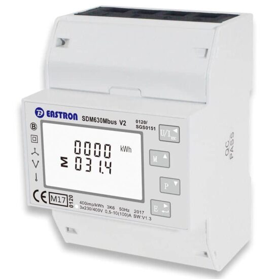 Wattímetro medidor de energia trifásico Growatt TPM-CT-E (SDM 630MCT-MA)