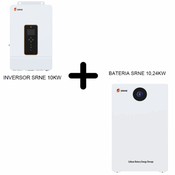 Kit Inversor Isolado Srne 10Kw + Bateria Srne 48V 10,24Kw